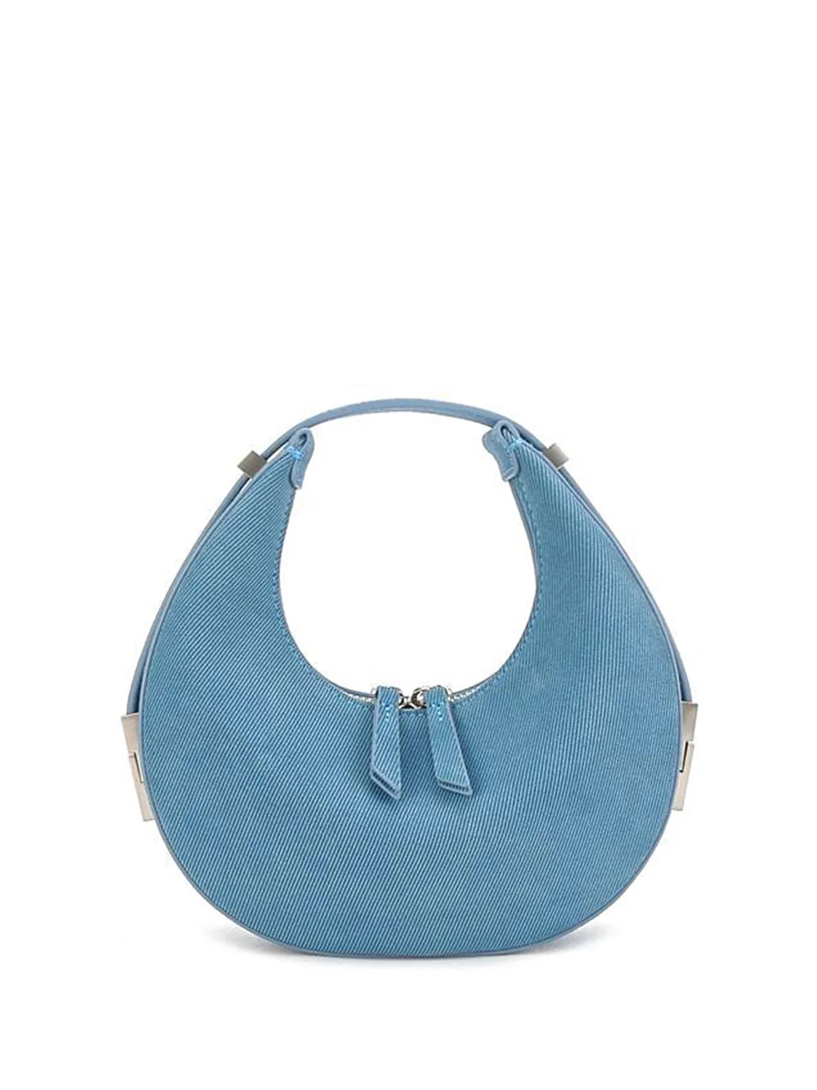 Suede Leather Half Moon Shoulder Bag 90s Crescent Armpit Bag Toni Bag