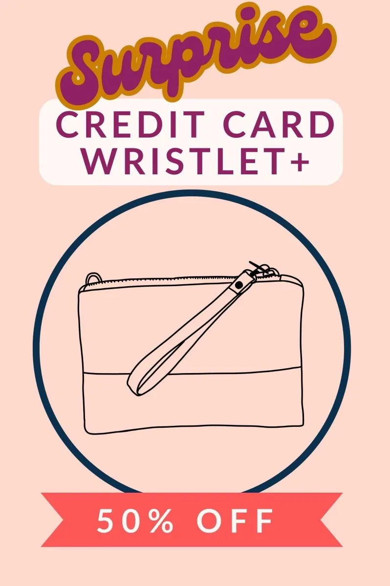 Surprise Convertible Crossbody Wristlet  with Compartments
