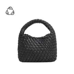 Sylvie Recycled Vegan Top Handle Bag in Black