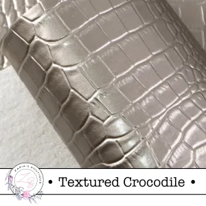 ⋅ Textured Crocodile ⋅ Champagne ⋅ Vegan Faux Leather ⋅