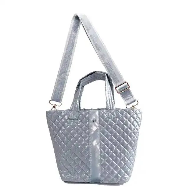 The Debra Diamond Tote Ice Blue in 3/1/25