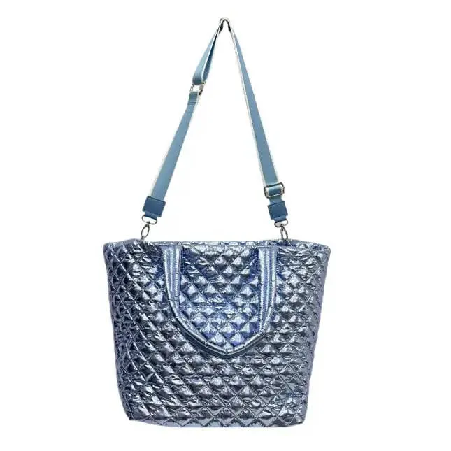 The Debra Diamond Tote Ice Blue in 3/1/25