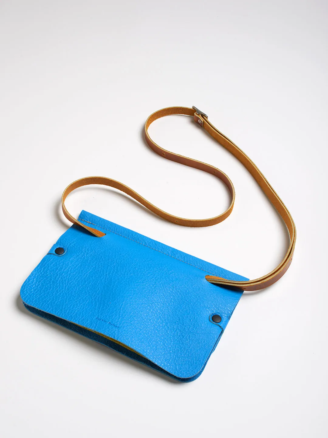 The Novella bag - Electric blue suede leather
