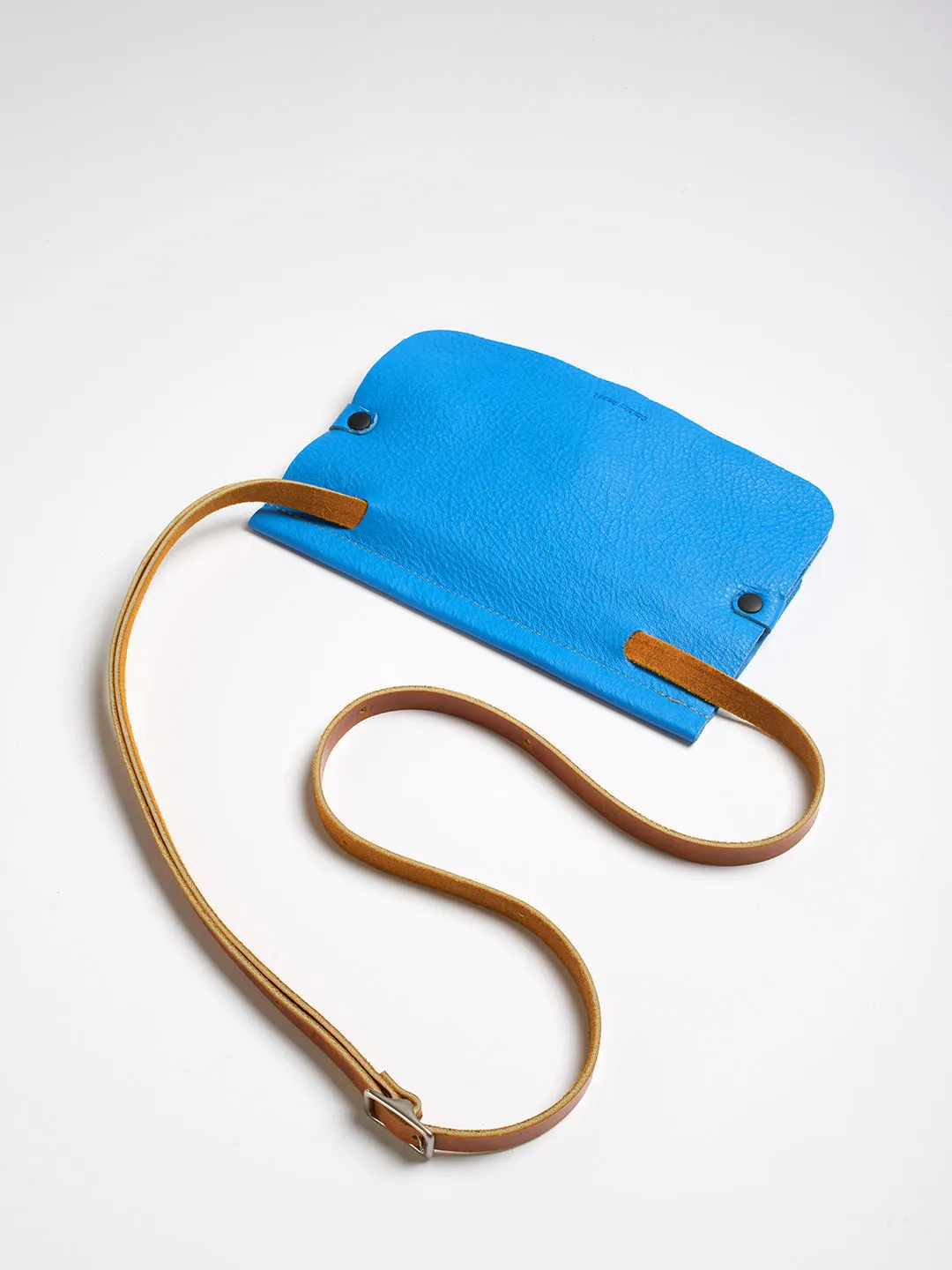The Novella bag - Electric blue suede leather