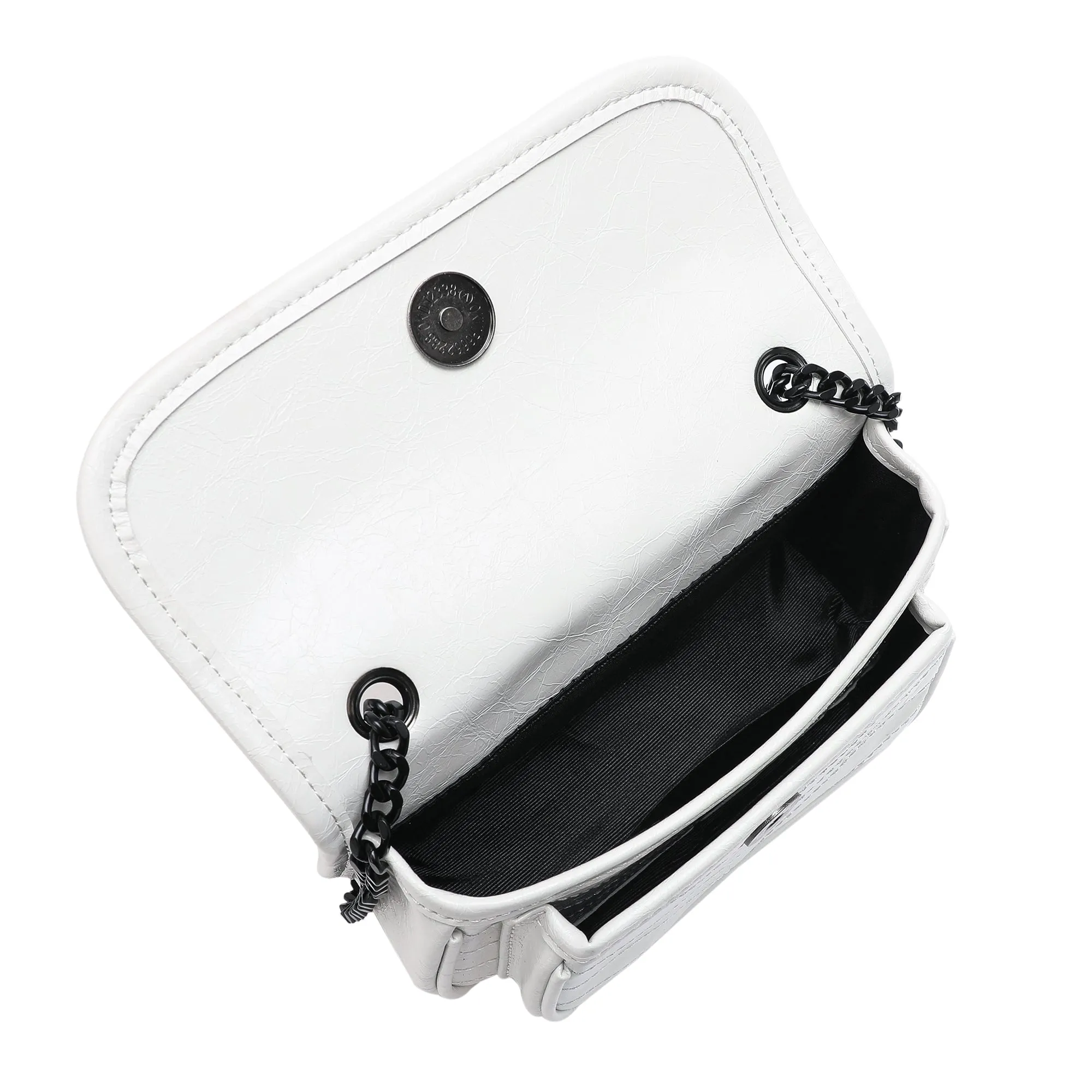 Tiffany & Fred Quilted Cracked Leather Crossbody Bag