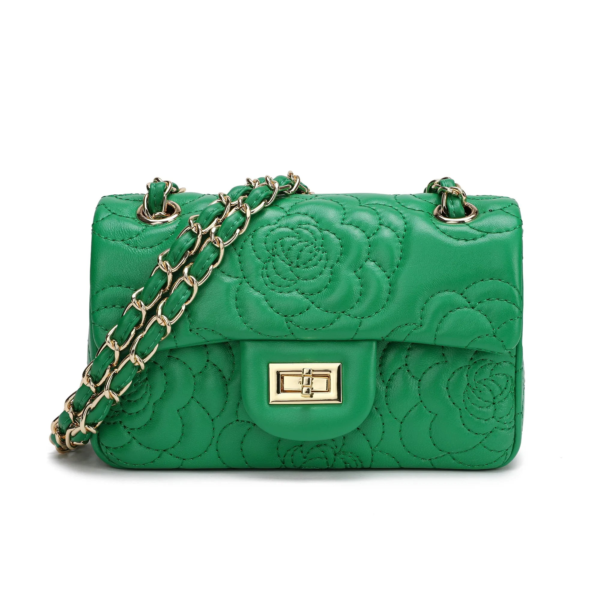 Tiffany & Fred  Quilted Sheepskin Crossbody