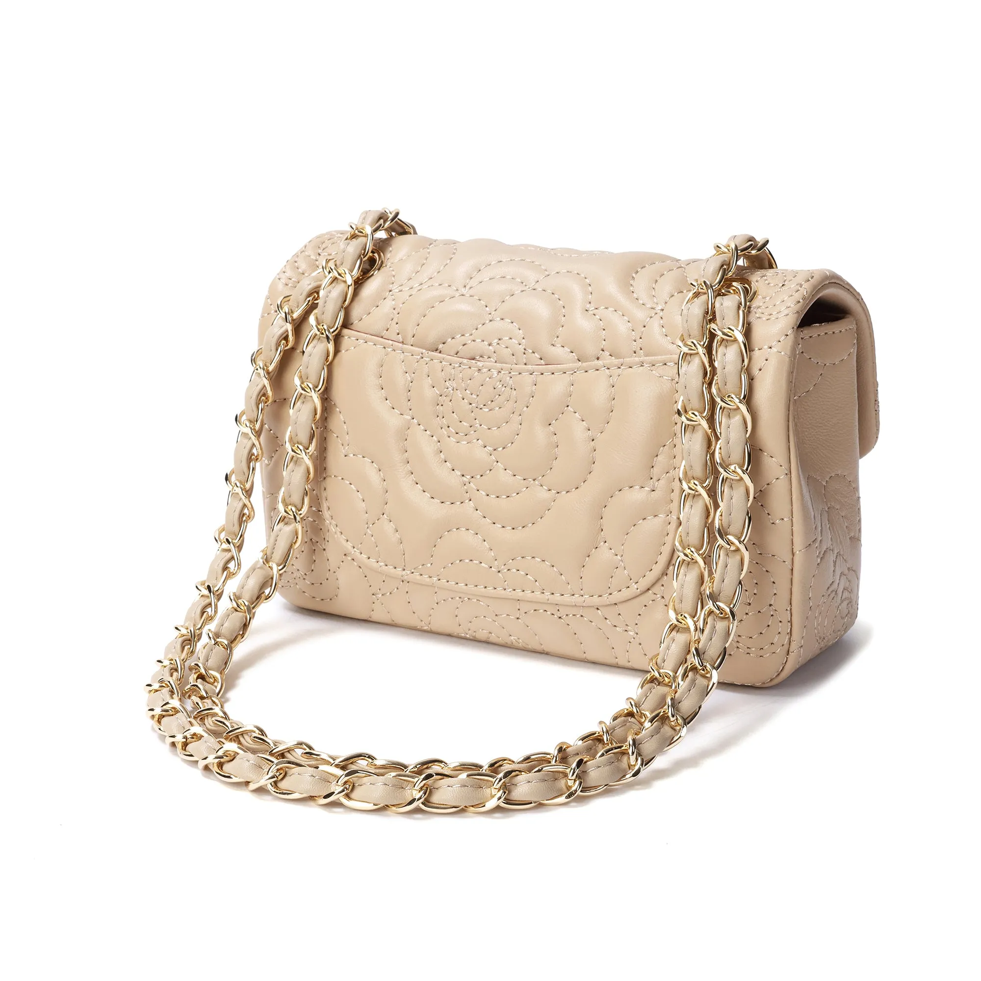 Tiffany & Fred  Quilted Sheepskin Crossbody