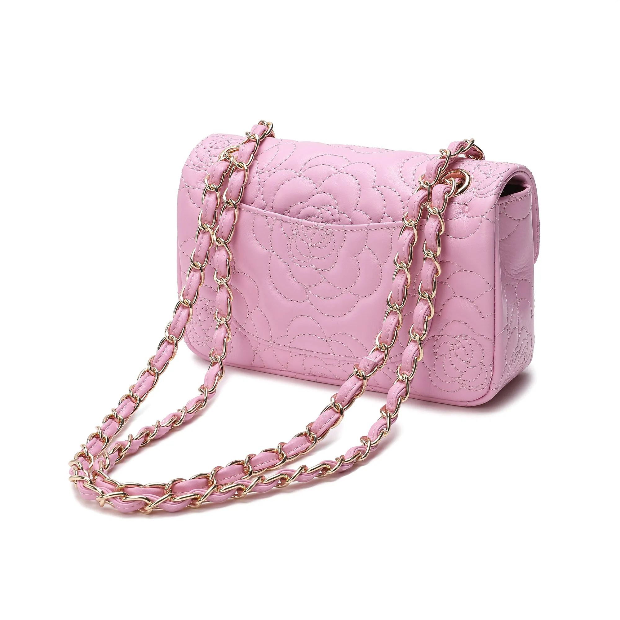 Tiffany & Fred  Quilted Sheepskin Crossbody