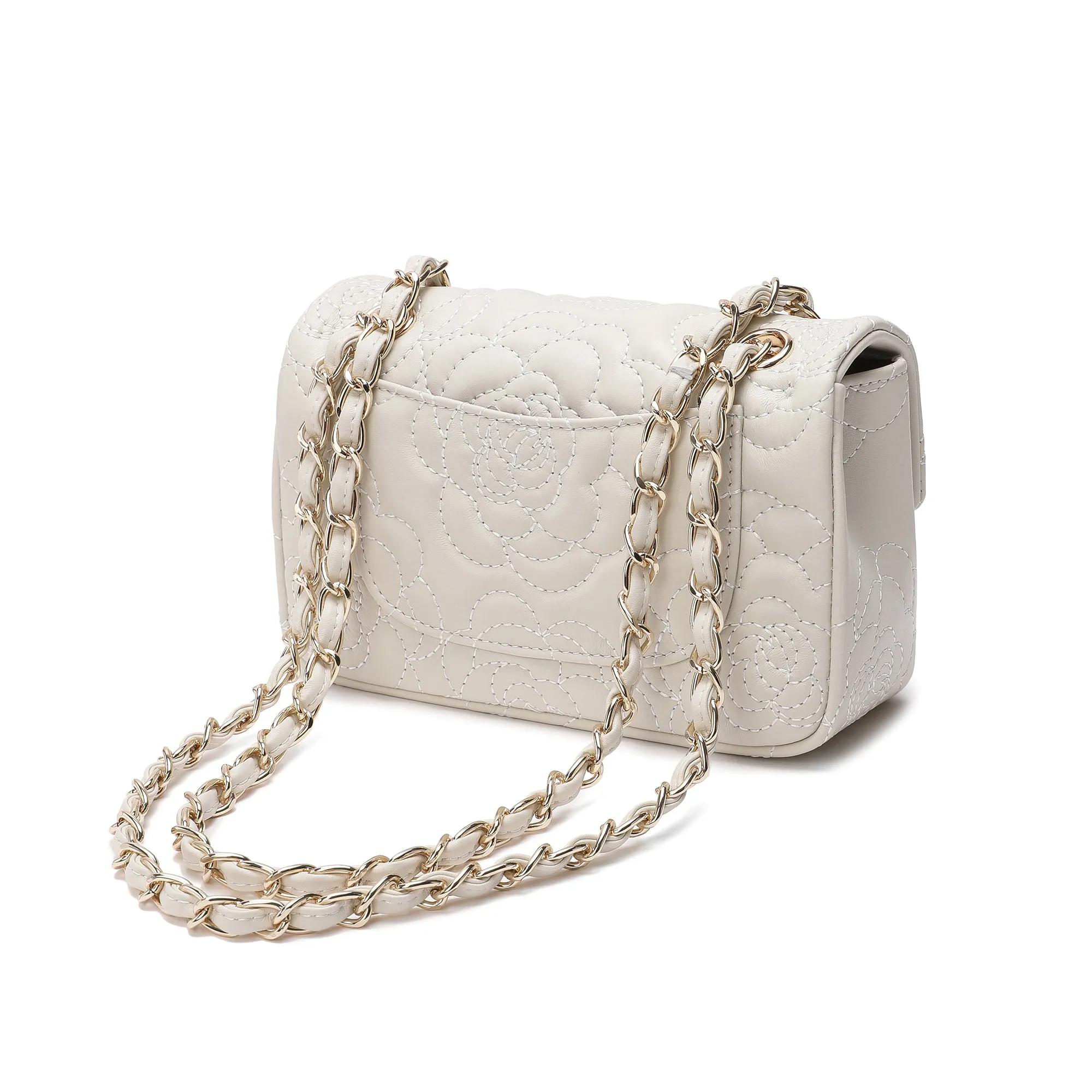 Tiffany & Fred  Quilted Sheepskin Crossbody