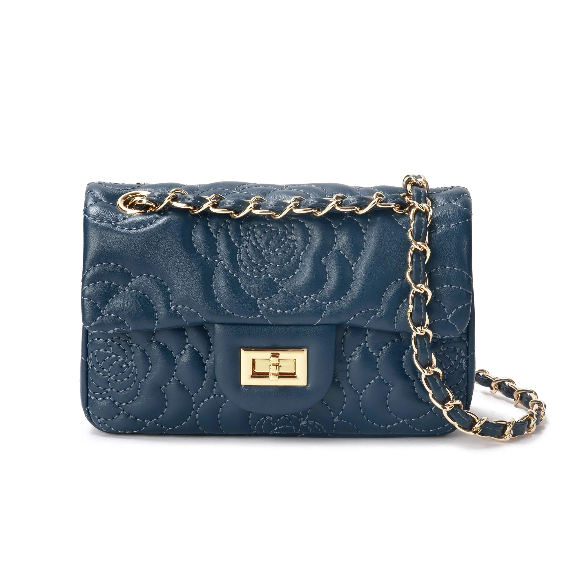 Tiffany & Fred  Quilted Sheepskin Crossbody