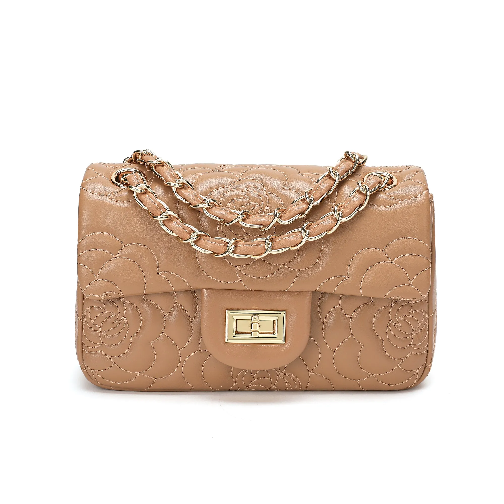 Tiffany & Fred  Quilted Sheepskin Crossbody