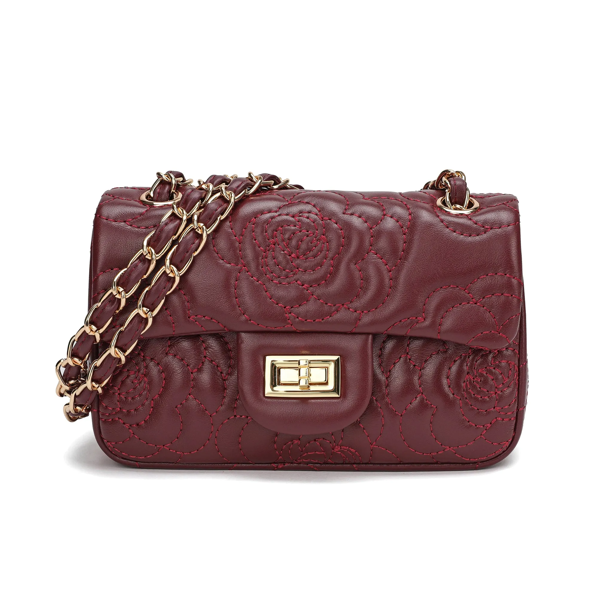 Tiffany & Fred  Quilted Sheepskin Crossbody