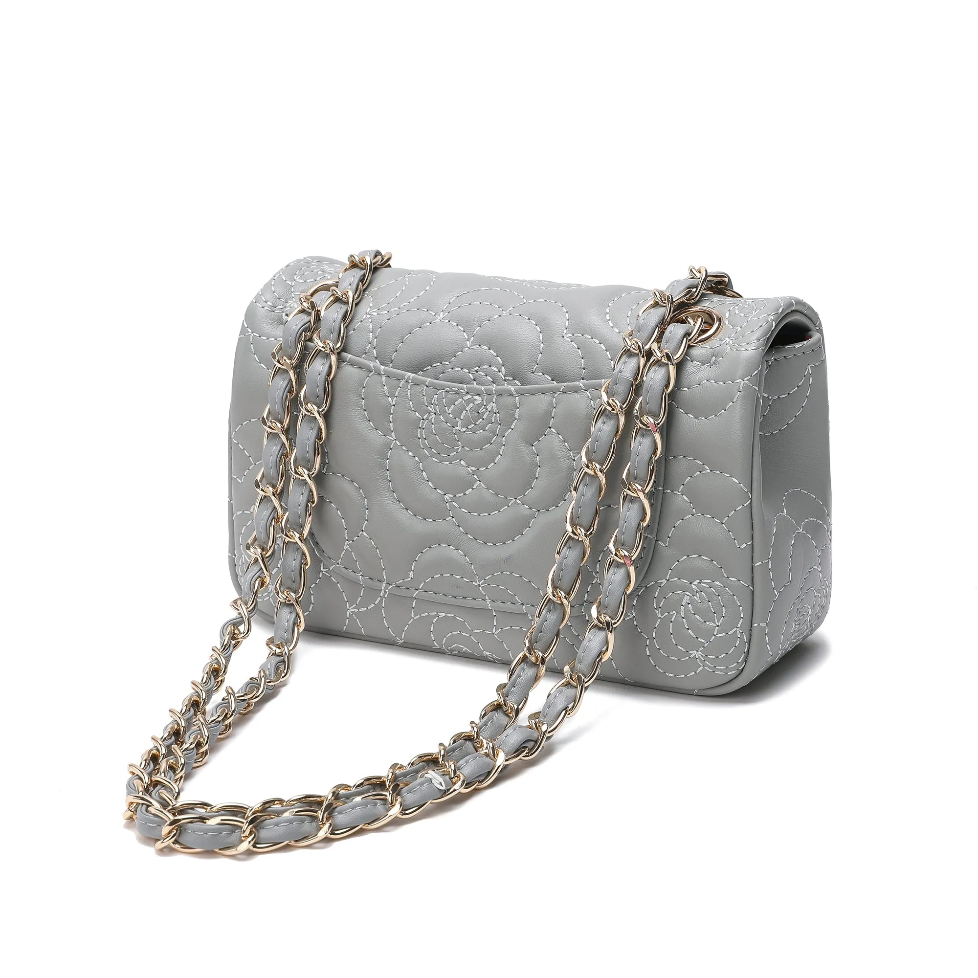 Tiffany & Fred  Quilted Sheepskin Crossbody