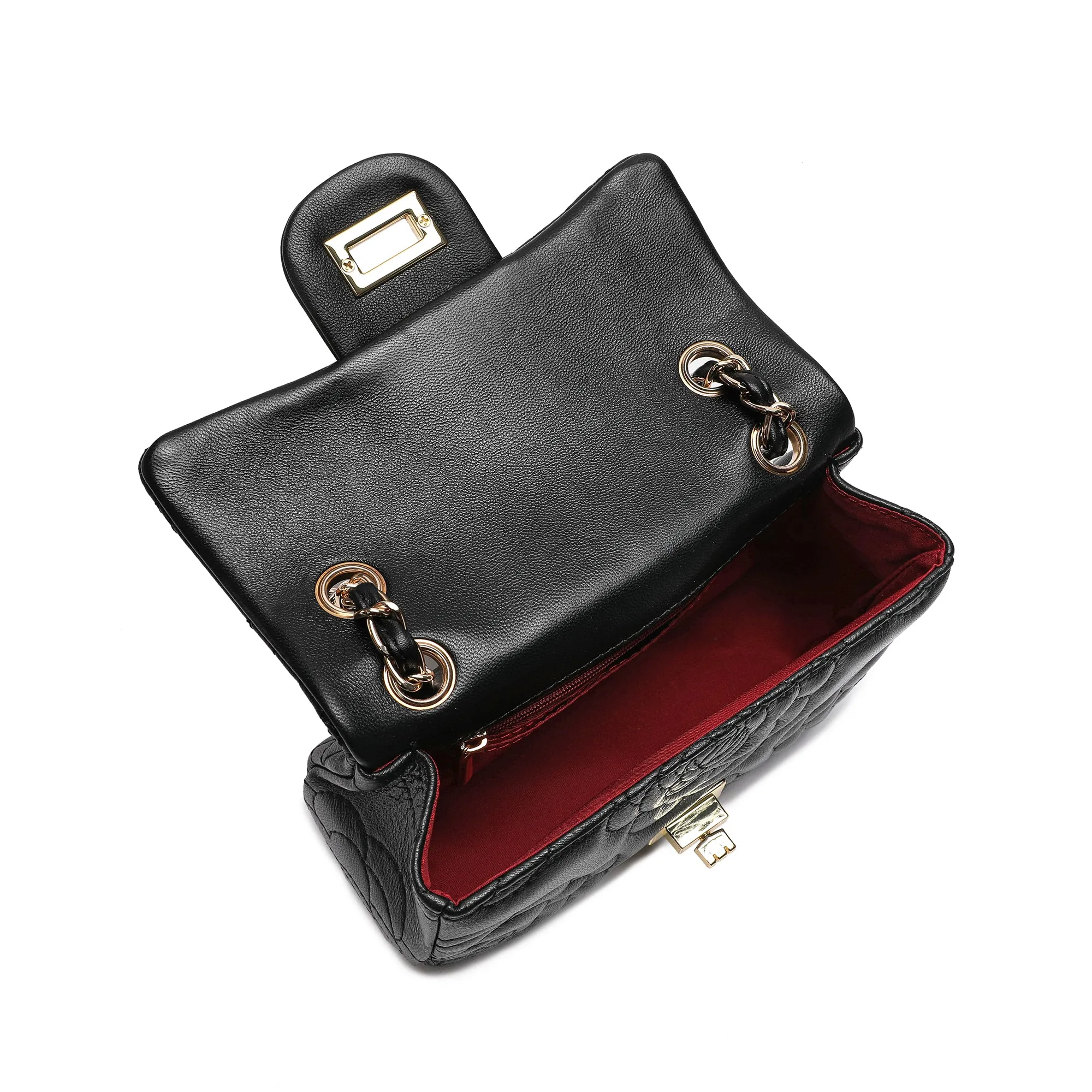 Tiffany & Fred  Quilted Sheepskin Crossbody