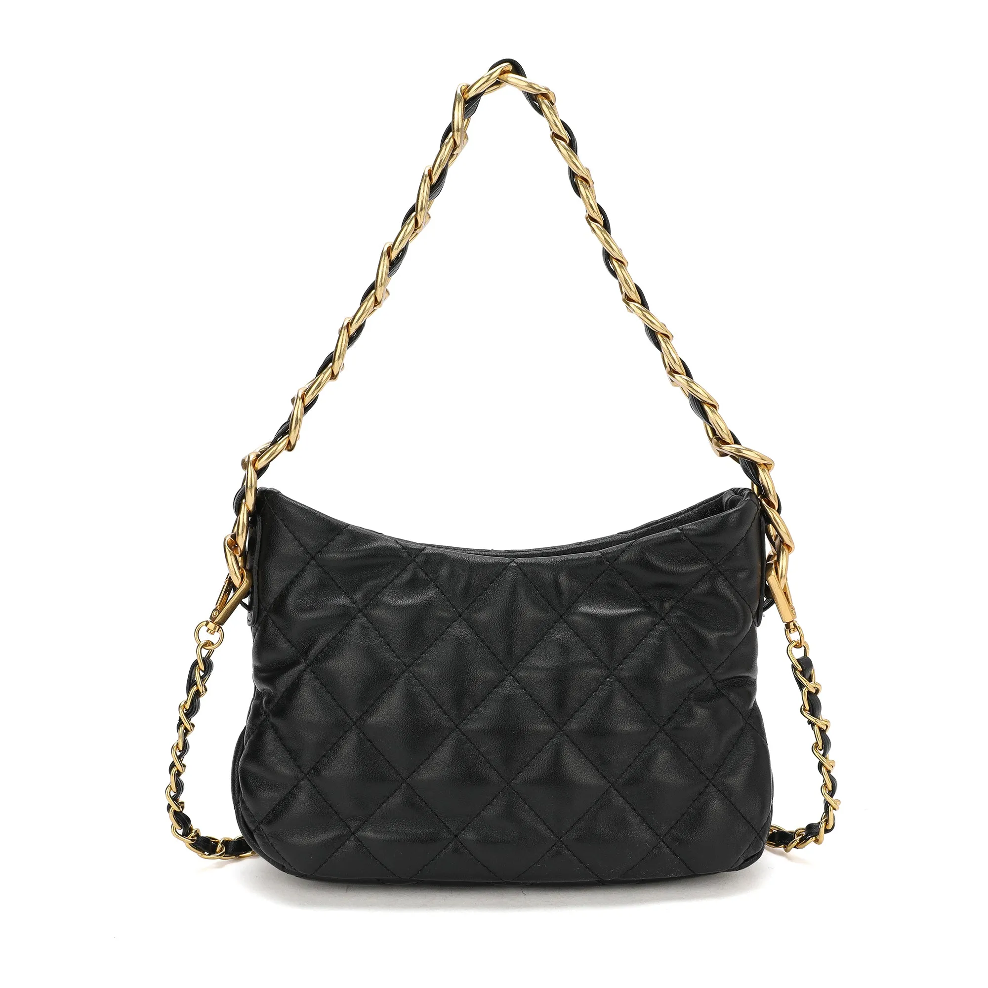 Tiffany & Fred Quilted Sheepskin Leather Crossbody/ Shoulder Bag