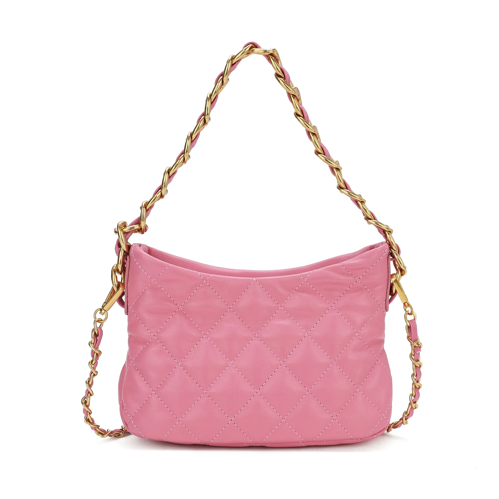 Tiffany & Fred Quilted Sheepskin Leather Crossbody/ Shoulder Bag