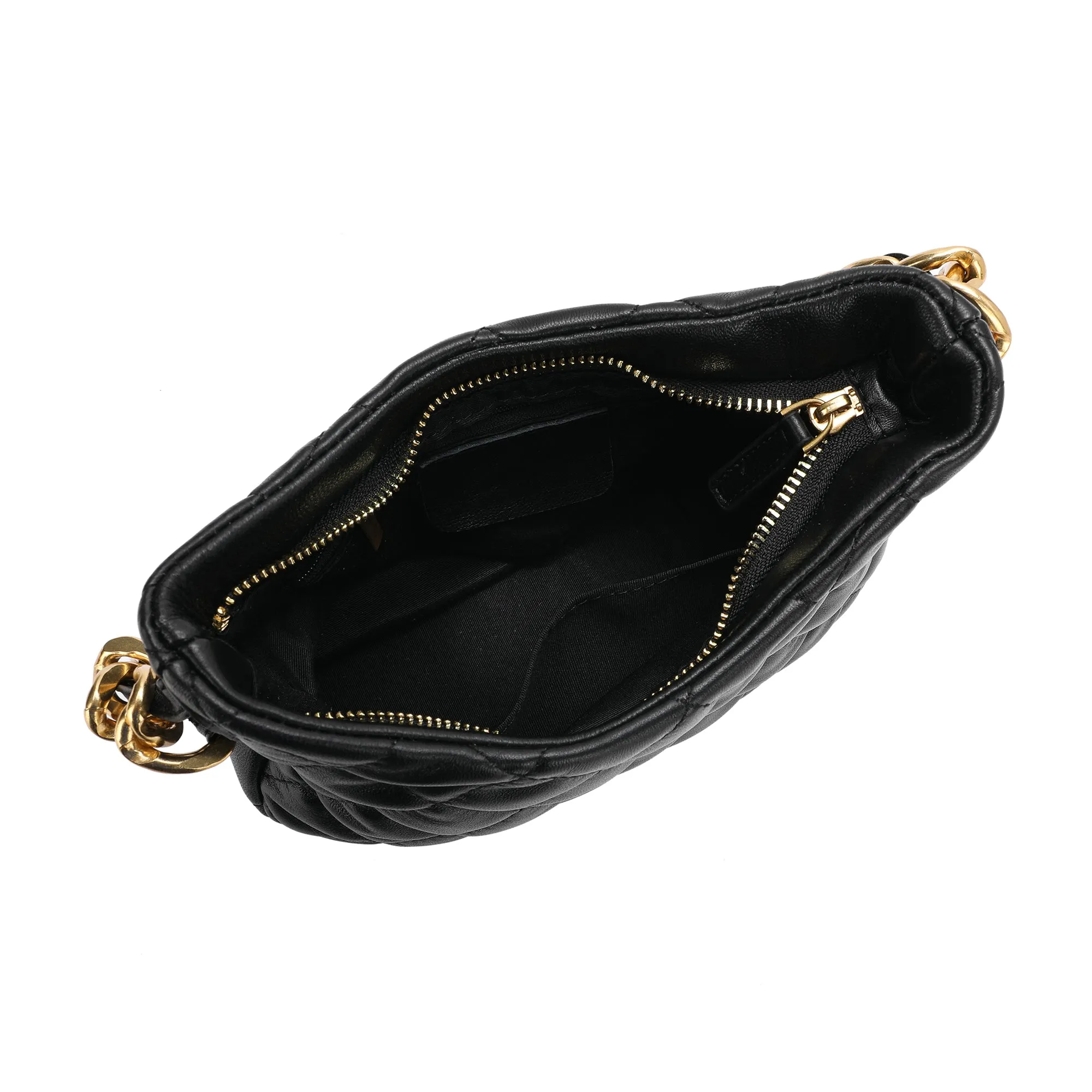 Tiffany & Fred Quilted Sheepskin Leather Crossbody/ Shoulder Bag