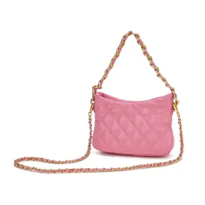 Tiffany & Fred Quilted Sheepskin Leather Crossbody/ Shoulder Bag
