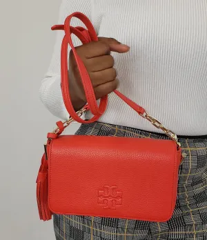 Tory Burch Thea Mini Bag in Brilliant Red