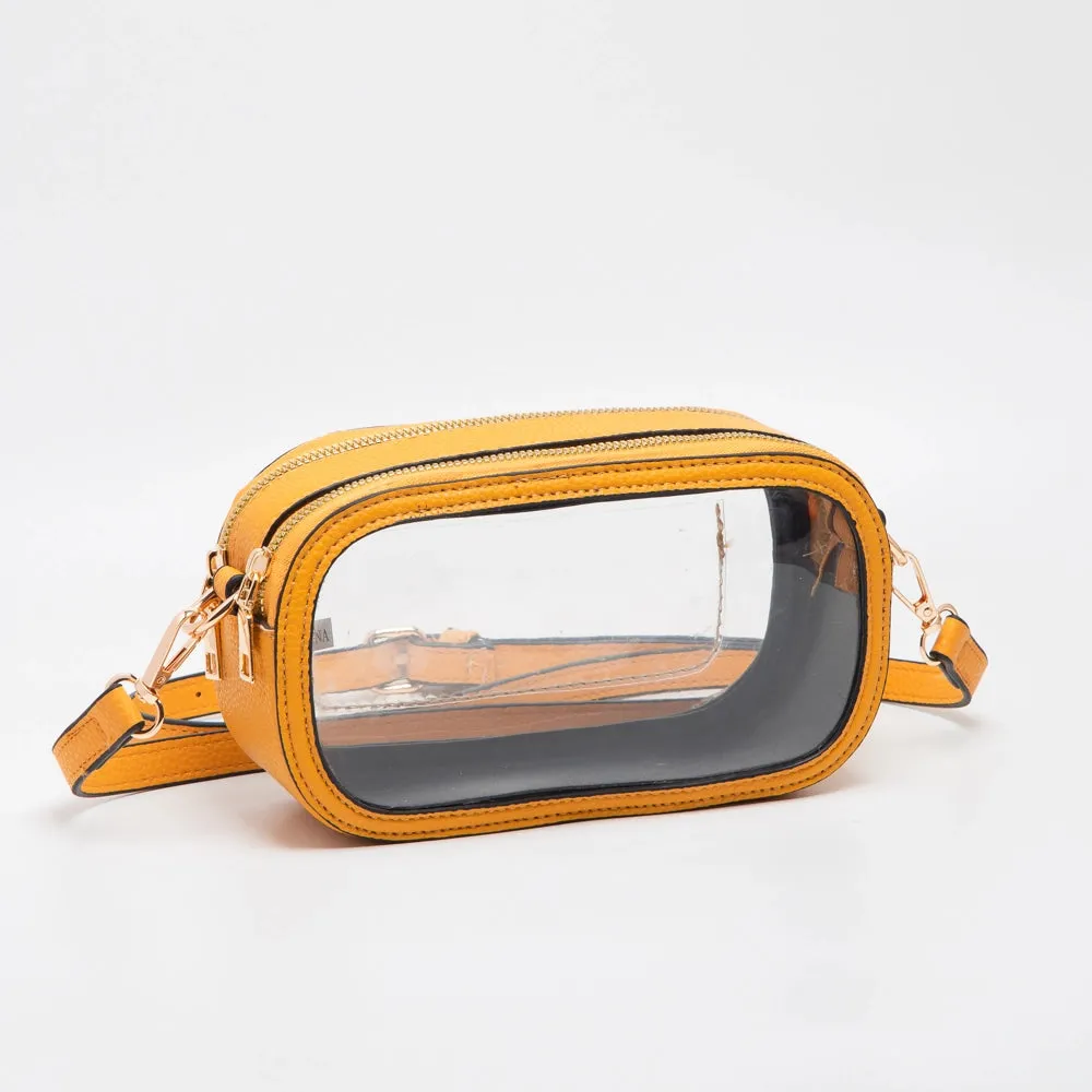 Touchdown Stadium Clear Crossbody - Mustard