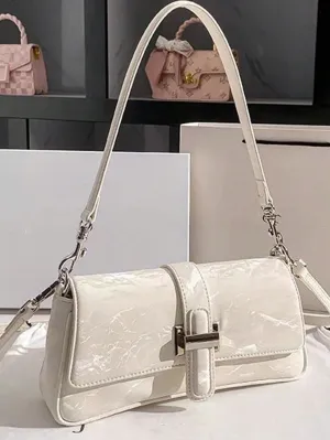 Trend Joker Cowboy Long Stick Shoulder Bag - White
