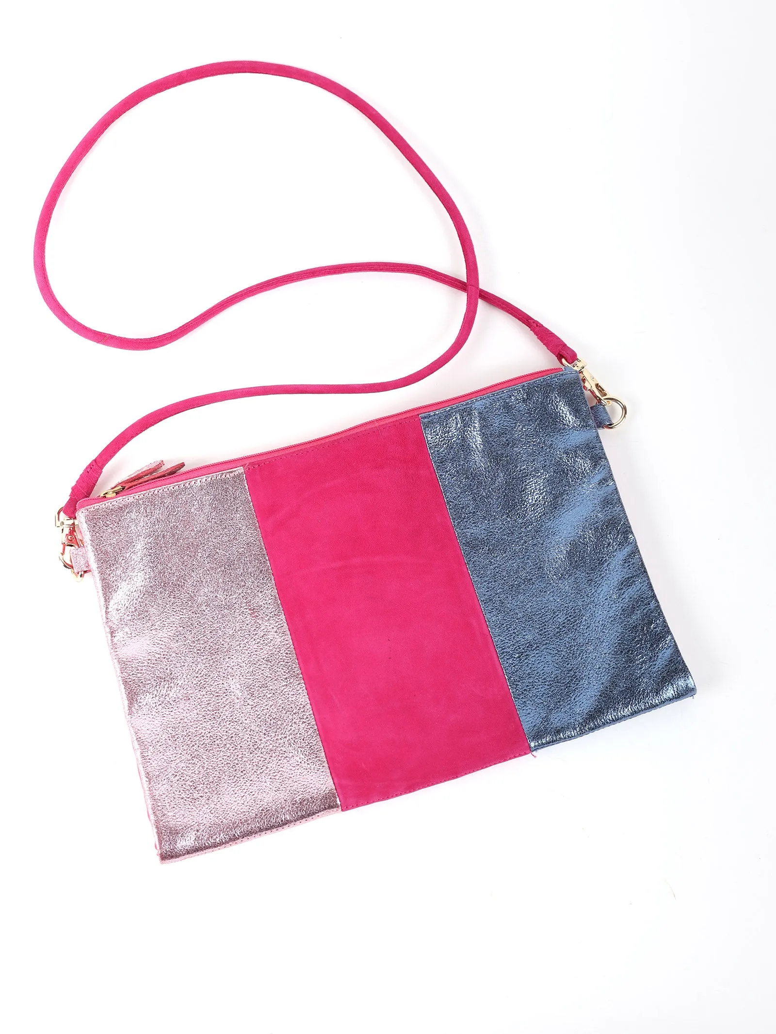 Tribeca Pink Leather Bag