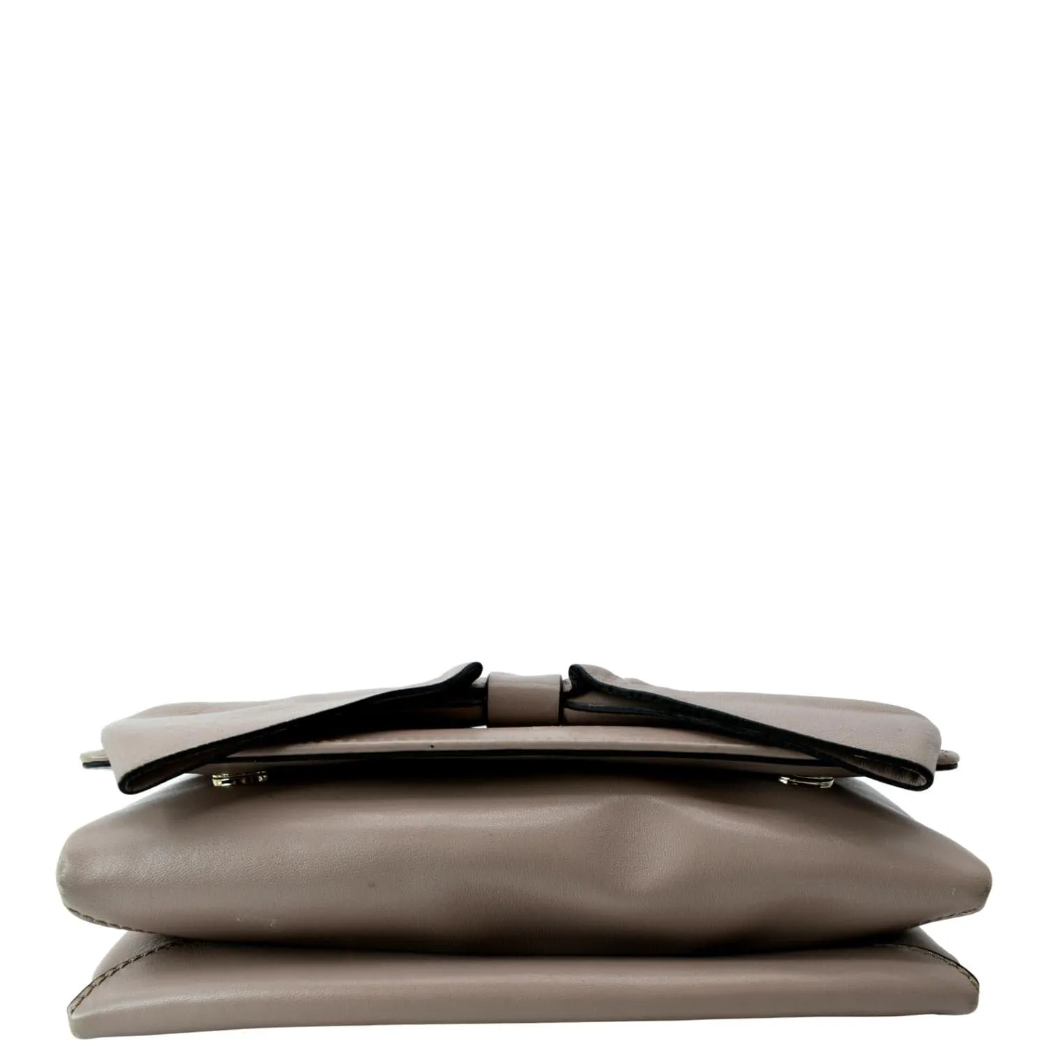 VALENTINO Garavani Bow Chain Leather Shoulder Bag Light Pink