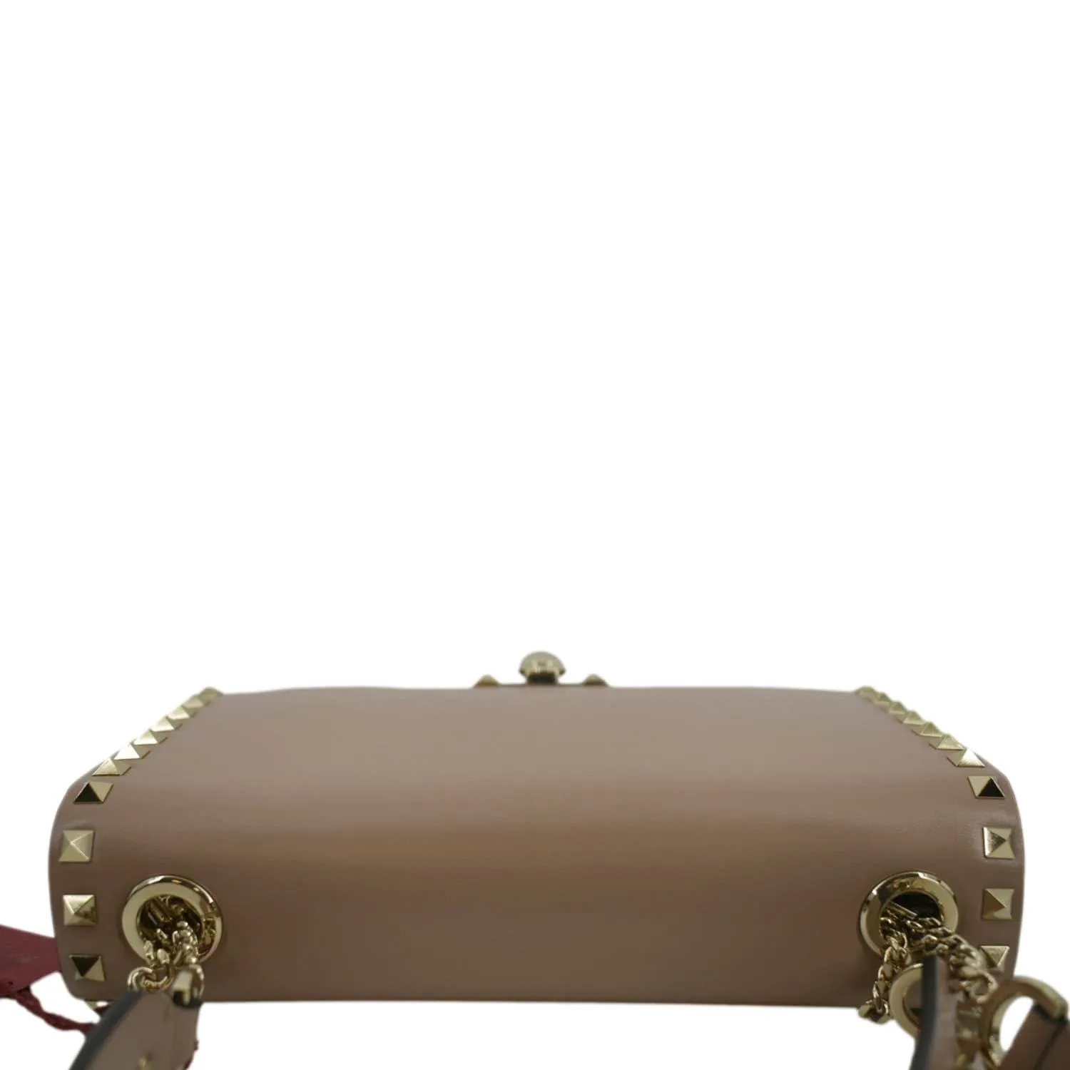VALENTINO Garavani Rockstud Leather Crossbody Bag Dusty Pink
