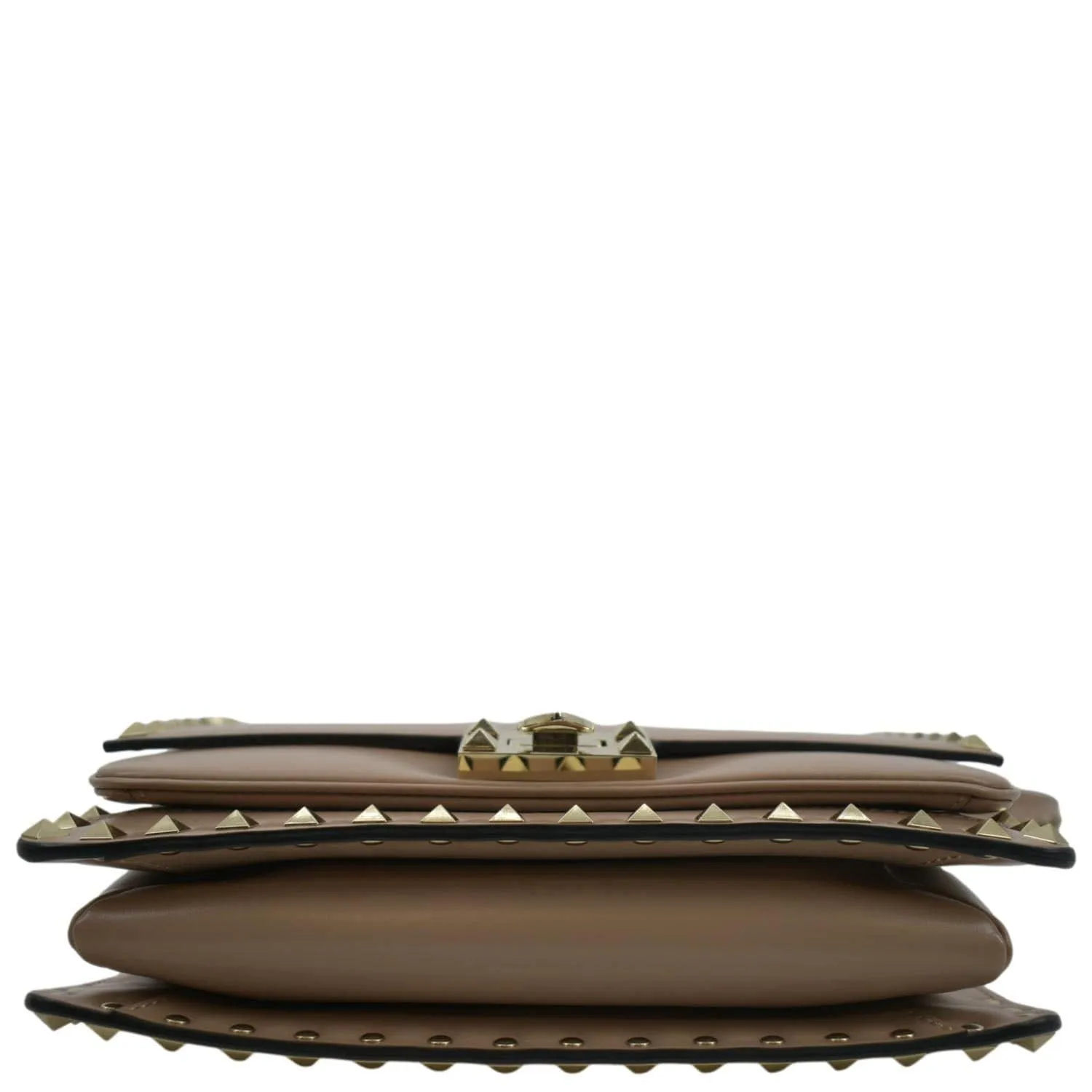 VALENTINO Garavani Rockstud Leather Crossbody Bag Dusty Pink