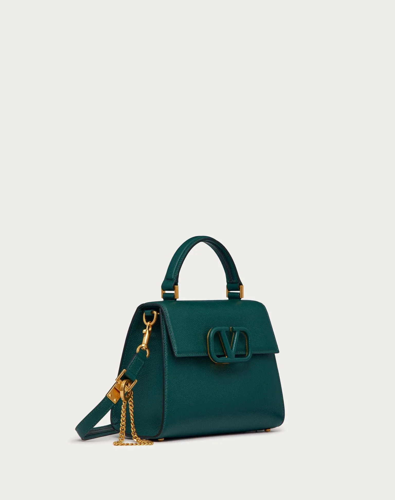 VALENTINO GARAVANI 
SMALL VSLING GRAINY CALFSKIN HANDBAG