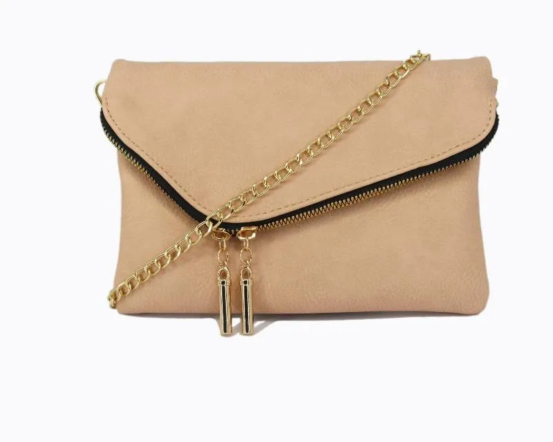 Vanity Blush Envelope Crossbody Bag