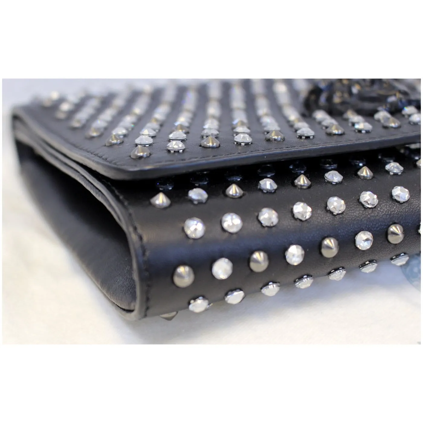 Versace City Stud Palazzo Evening Shoulder Crossbody Bag