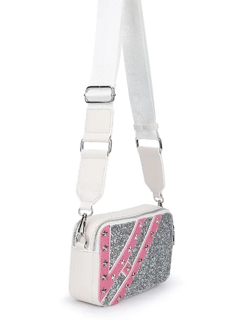 Vintage Havana Meme Handbag - Silver Glitter