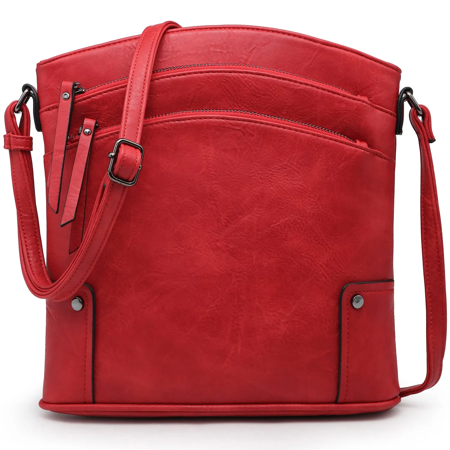 VONMAY Large Crossbody Bags for Women Triple Zip Pocket Cross Body Purses and Handbags