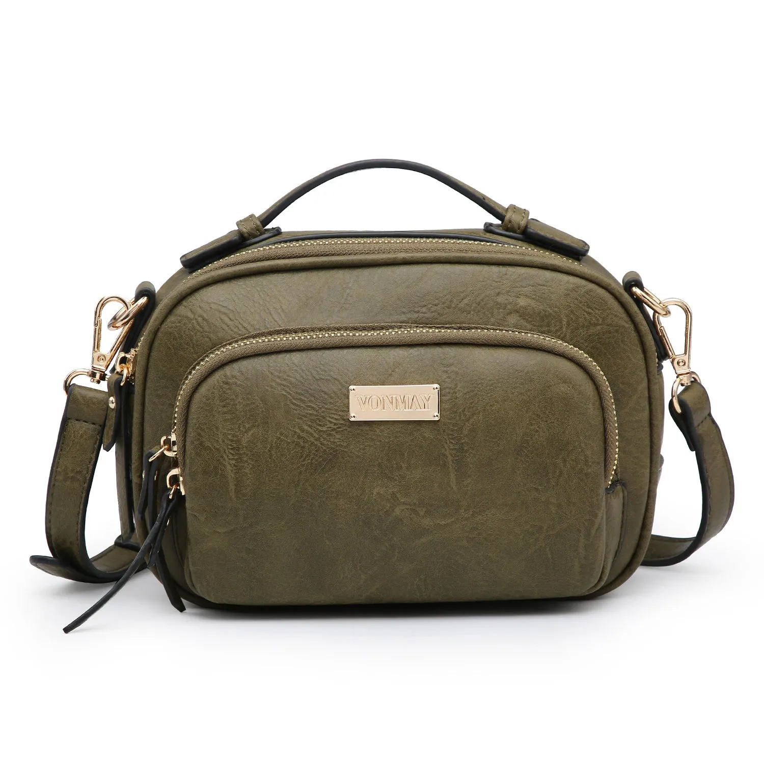 VONMAY Lightweight Medium Crossbody Bags for Women Multi Pockets Zippers Shoulder Purse
