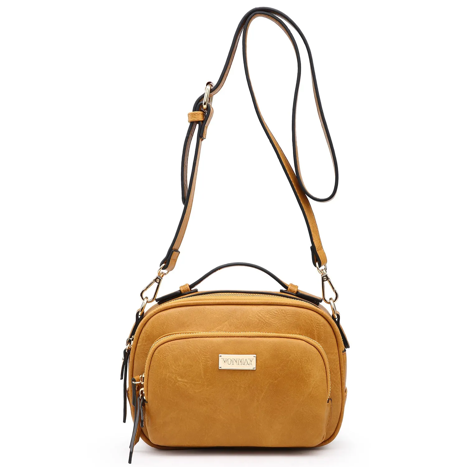 VONMAY Lightweight Medium Crossbody Bags for Women Multi Pockets Zippers Shoulder Purse