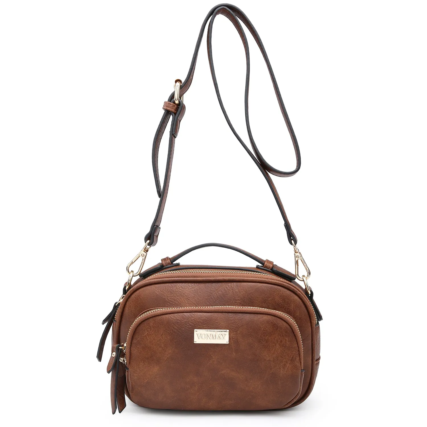 VONMAY Lightweight Medium Crossbody Bags for Women Multi Pockets Zippers Shoulder Purse