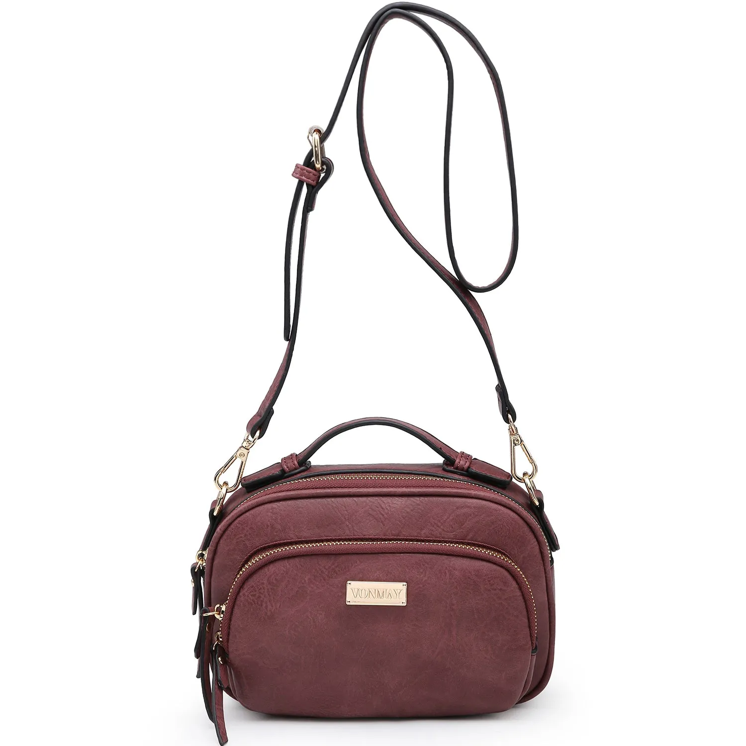 VONMAY Lightweight Medium Crossbody Bags for Women Multi Pockets Zippers Shoulder Purse