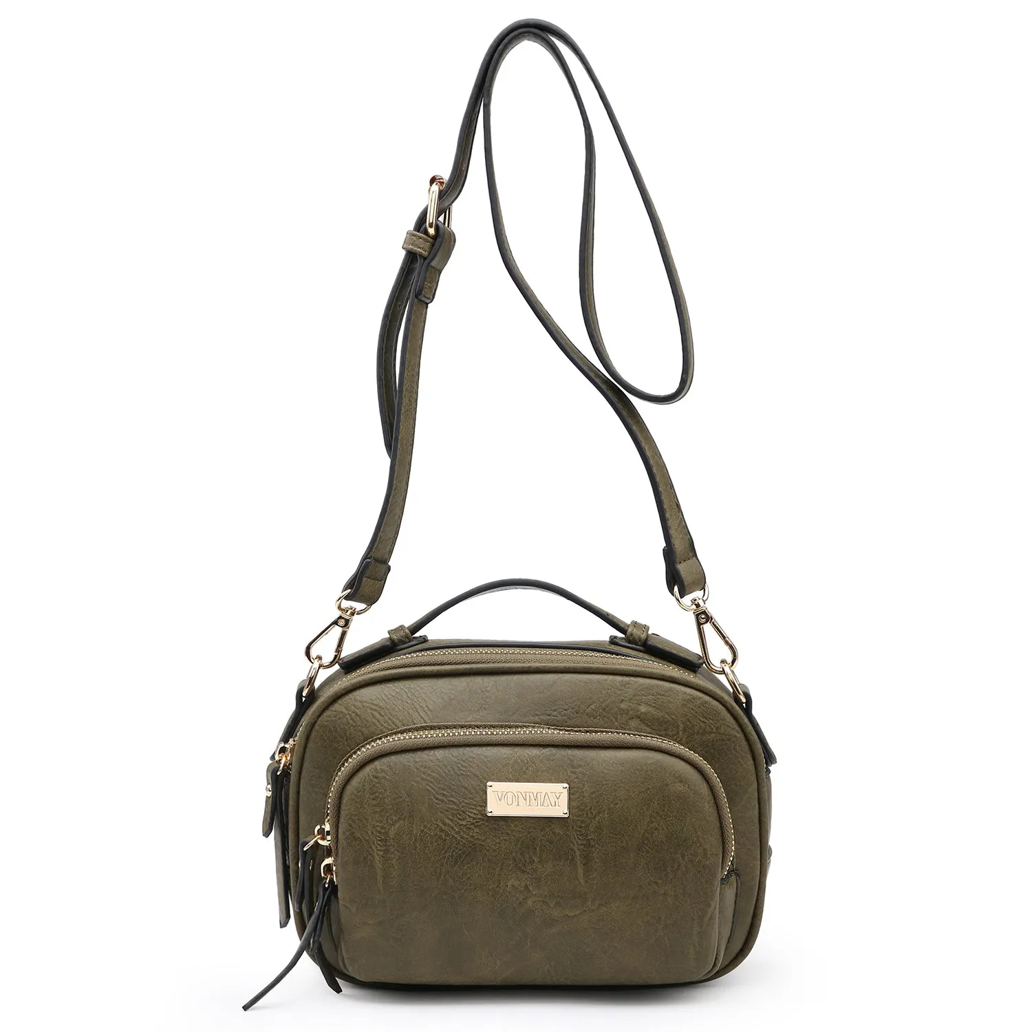 VONMAY Lightweight Medium Crossbody Bags for Women Multi Pockets Zippers Shoulder Purse