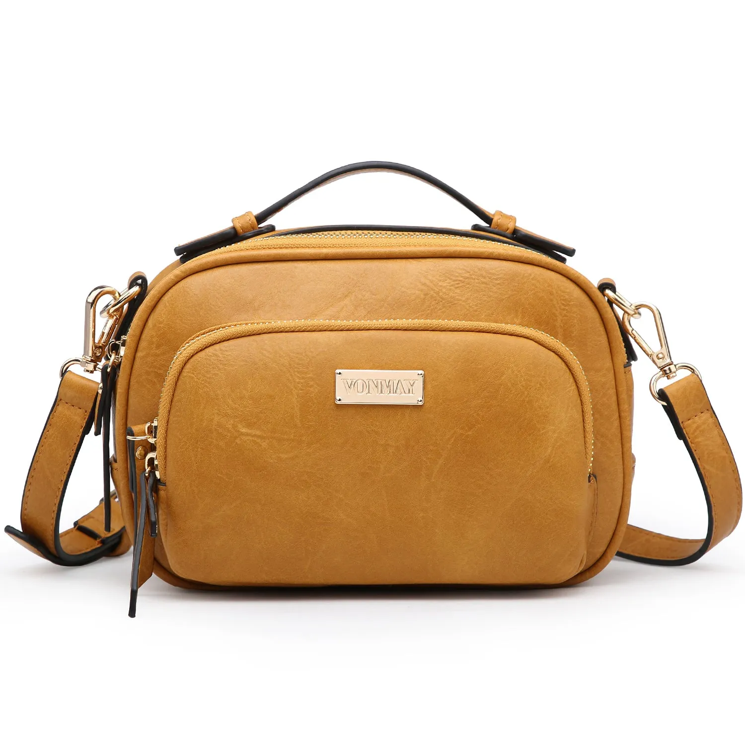 VONMAY Lightweight Medium Crossbody Bags for Women Multi Pockets Zippers Shoulder Purse