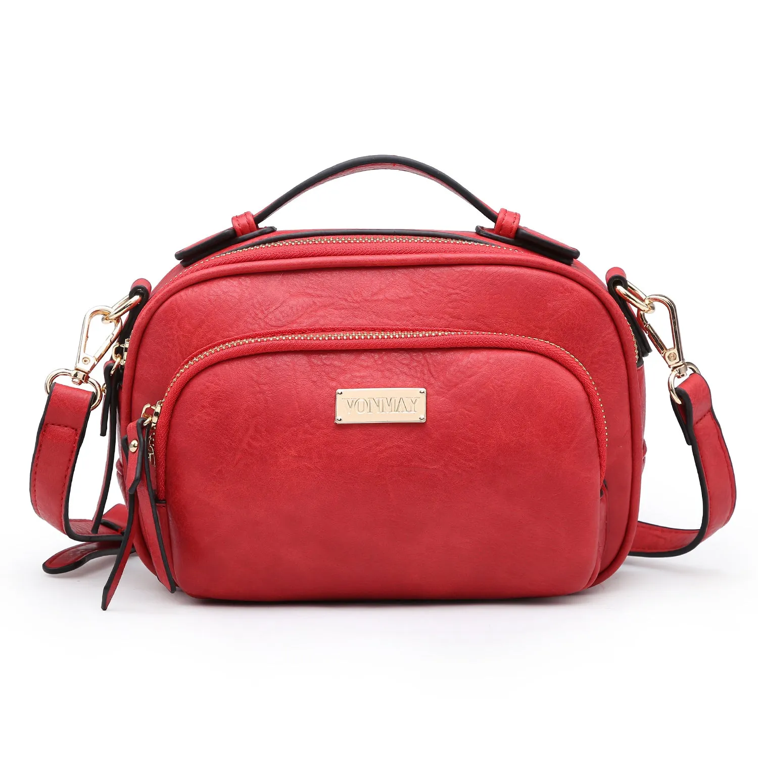 VONMAY Lightweight Medium Crossbody Bags for Women Multi Pockets Zippers Shoulder Purse