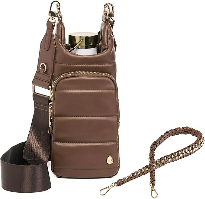 WAN103 - VEGAN PUFFER WATER BOTTLE BAG-