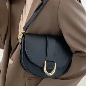 Western Saddle Buckle Bag | Vegan Leather (Available in Black,Tan,Brown)