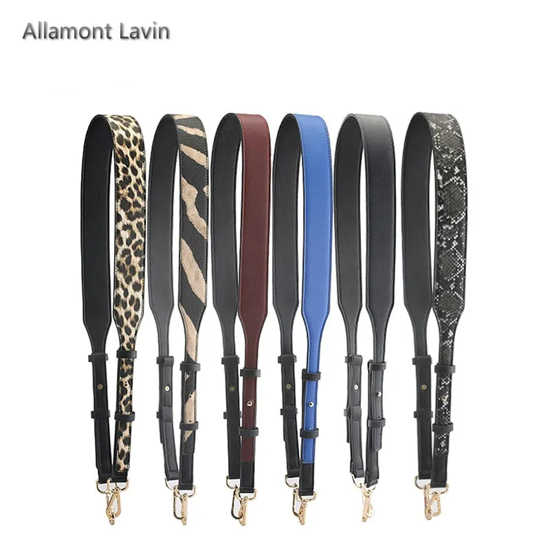 Wide bag Strap women's belt for bag accessories replacement shoulder strap adjustable Leopard Handbags Crossbody Messenger Belt
