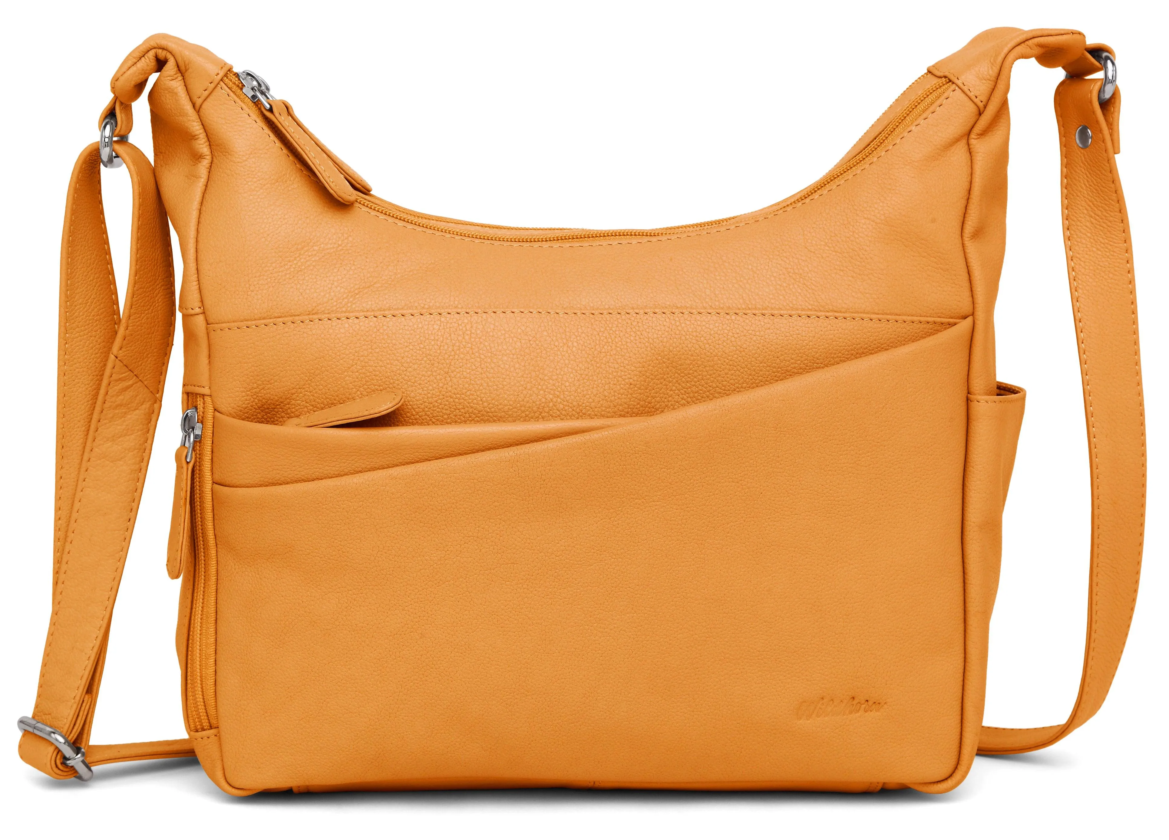 WILDHORN® Upper Grain Genuine Leather Ladies Shoulder bag | Cross-body Bag | Hand Bag with Adjustable Strap for Girls & Women.