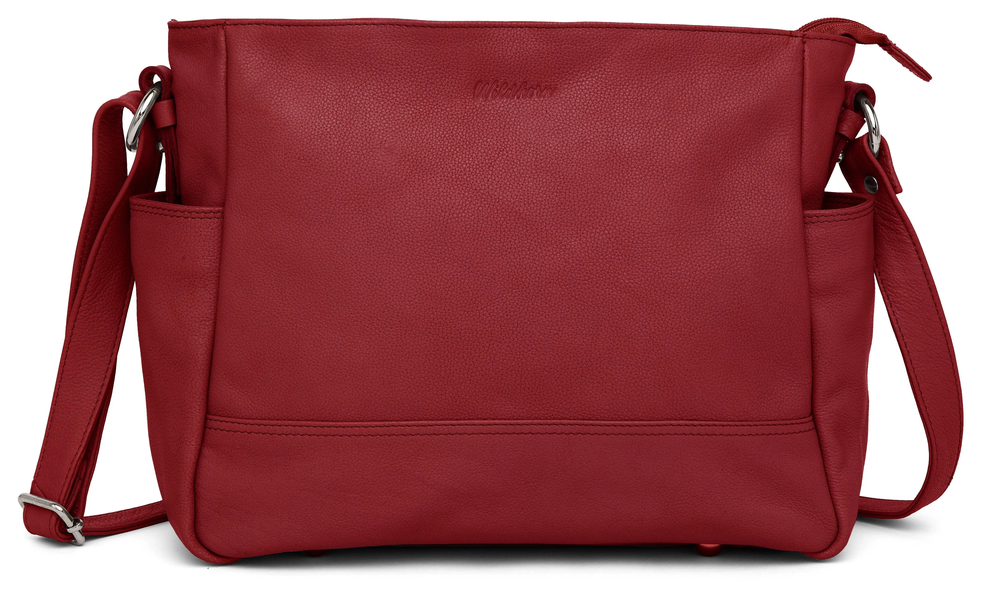WildHorn® Upper Grain Genuine Leather Ladies Tote Bag | Shoulder Bag with Adjustable Strap for Girls & Women.