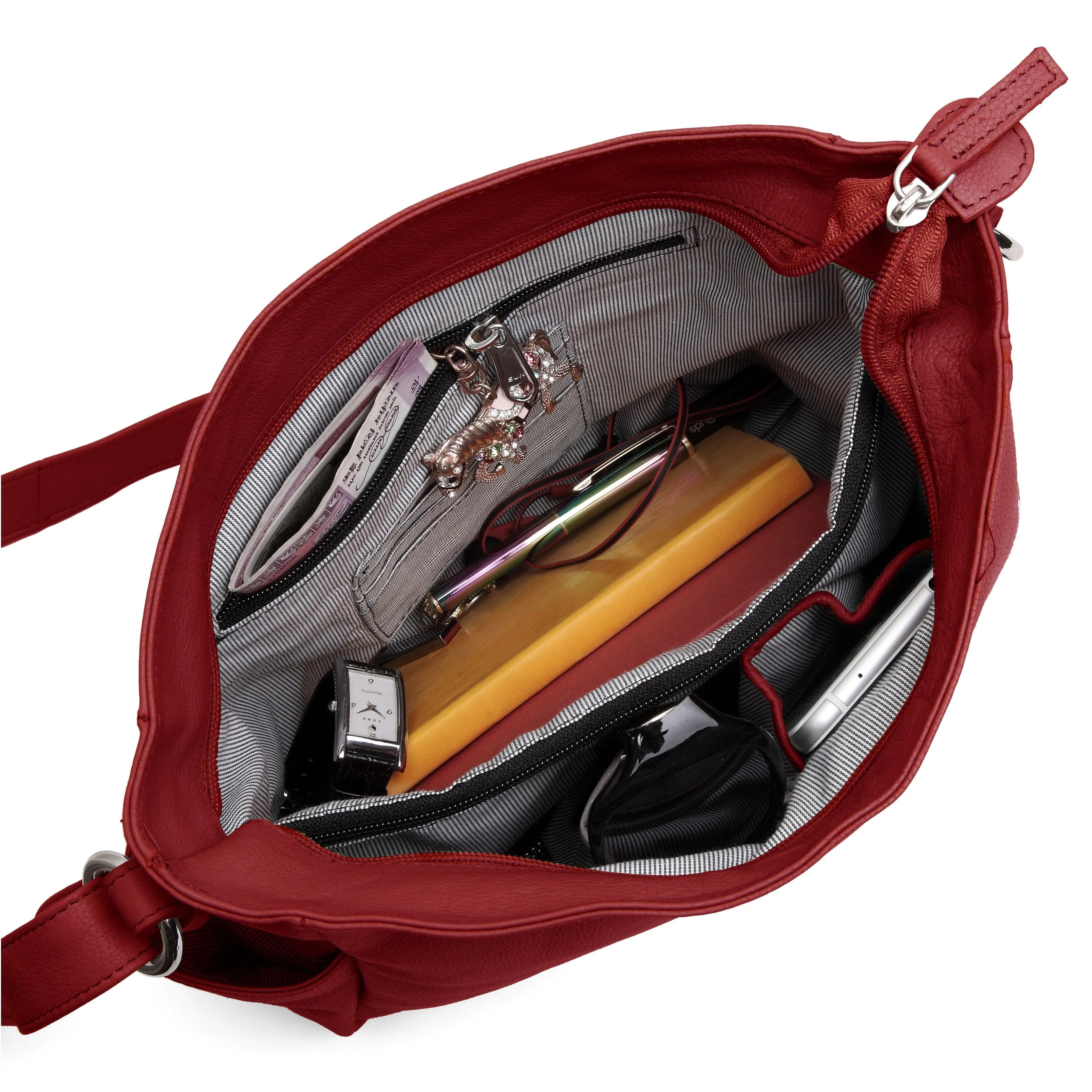 WildHorn® Upper Grain Genuine Leather Ladies Tote Bag | Shoulder Bag with Adjustable Strap for Girls & Women.