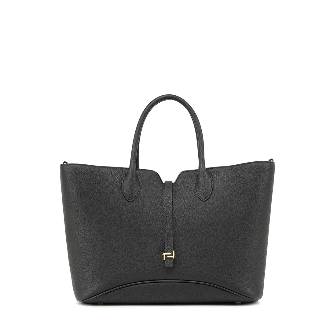 Wind Chime Leather Tote Bag