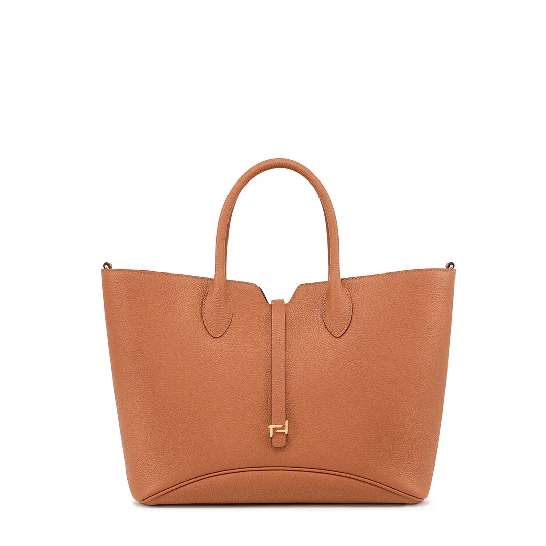Wind Chime Leather Tote Bag