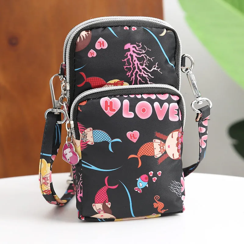 Women's Mobile Big Screen Halter Wrist Running Phone Bags